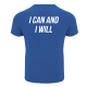 LIFE PRO CAMISETA TÉCNICA TRANSPIRABLE I CAN AND I WILL AZUL