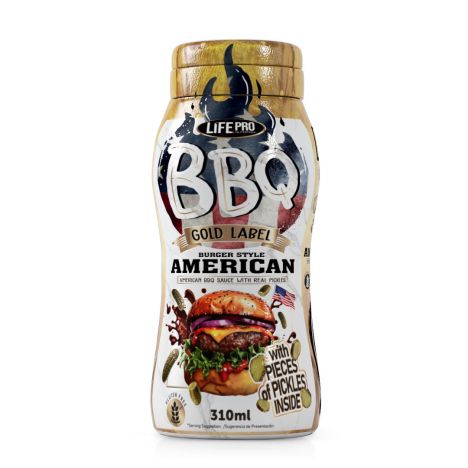 SAUZERO ZERO BBQ AMERICAN BURGER WITH PICKLES 310ML